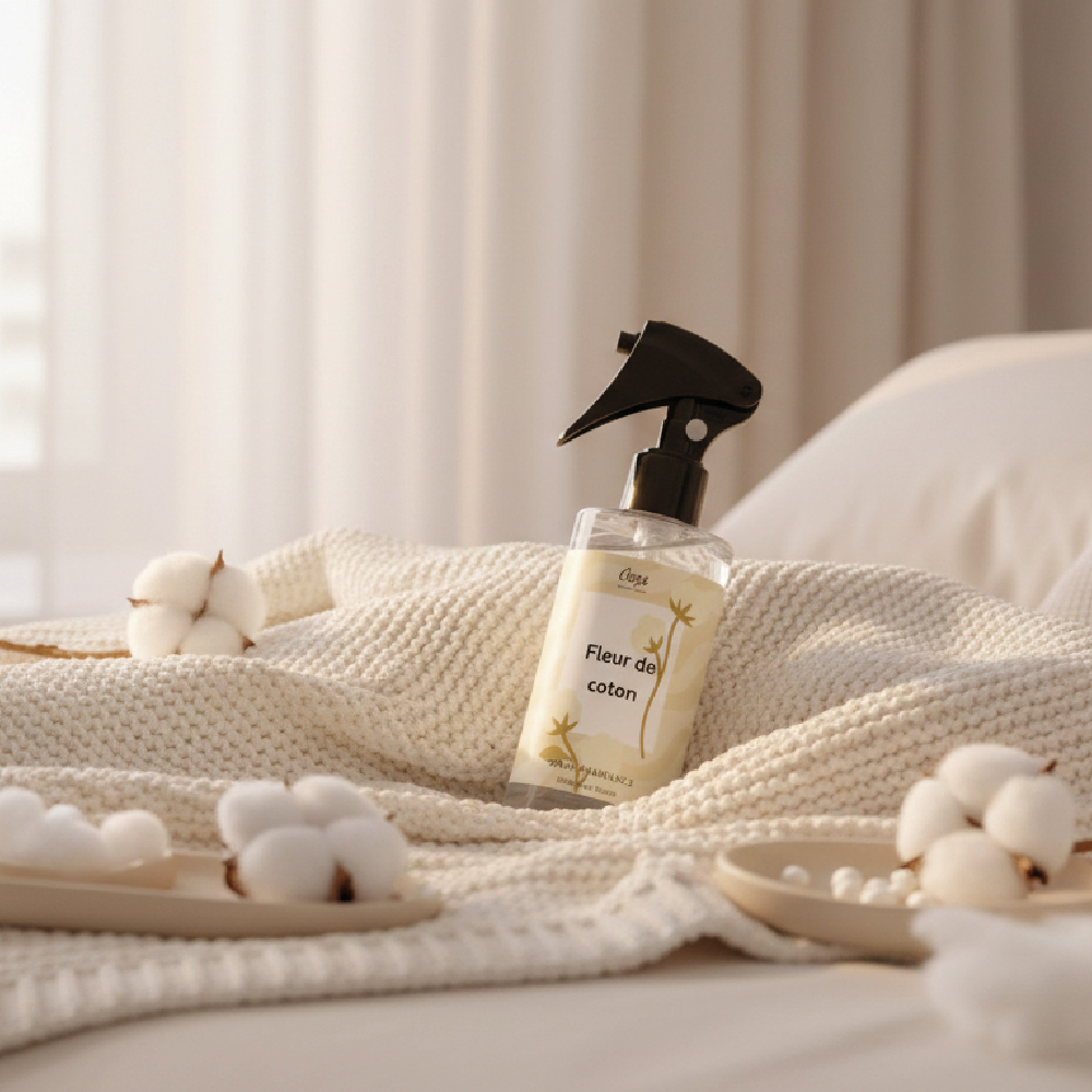 spray d&rsquo;ambiance maison fleur de coton parfum int&eacute;rieur &Ouml;ora